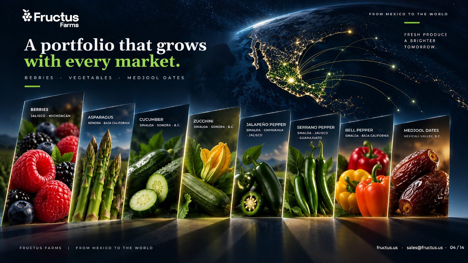 Fructus Farms, De México al mundo, lámina 4