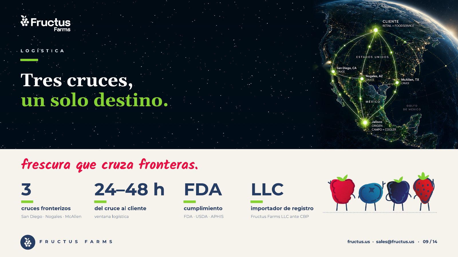Fructus Farms, De México al mundo, lámina 9