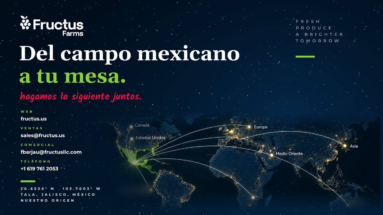 Fructus Farms, De México al mundo, lámina 14